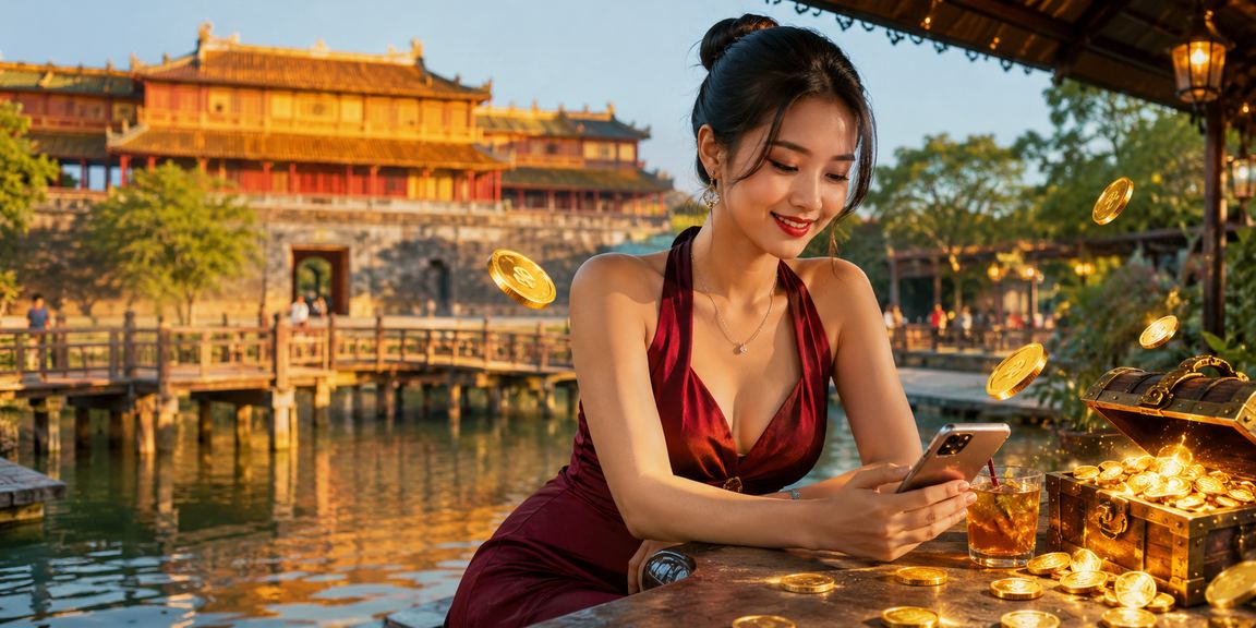 Phụ nữ Huế trải nghiệm casino trực tuyến trên điện thoại di động